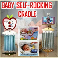 BABY SELF-ROCKING CRADLE *FREE 7 SPRINGS *RANDOM COLOUR)