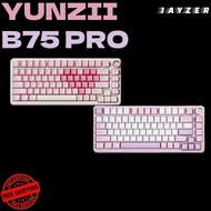 SG YUNZII B75 PRO Three Mode Mechanical Keyboard Three Mode 75% Hot Swappable RGB