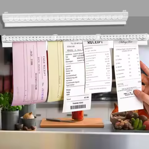 30cm-150cm Kitchen Takeaway Order Organizer Ticket Holder PVC Takeout Orders & Restaurant Tickets Ra