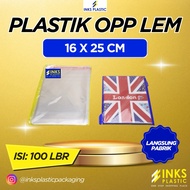 OPP PLASTIC GLUE 16x25 MULTIPURPOSE PACKAGING (100 PCS) plastic packaging