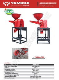 Mesin Giling Tepung Penepung YAMICHI YMDM-026 / Mesin Gilingan Penggiling Penepung Tepung Beras Tapi