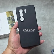 Itel Power 70 Itel P70 Case Softcase Candy Macaron Square Black Plain Case Itel Power 70 Itel P70