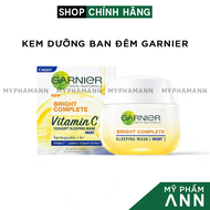 Mặt Nạ Ngủ Garnier Ban Đêm Bright Complete Vitamin C Yoghurt Chính Hãng 50ml - Kem Dưỡng Trắng Da Ba