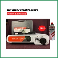 ∥ ♨ ◞ Ko-nice DUAL LPG & Butane Gas Portable Stove with Free 1pc Butane Gas