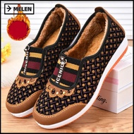 MELEN Old Beijing Cloth Shoes, Round Mouth Casual Cloth Shoes,  Old Beijing Breathable Flat Casual F