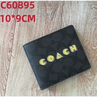 Coach Brand Men's Wallet Short Multi Card Fashion Casual Triple Wallet02