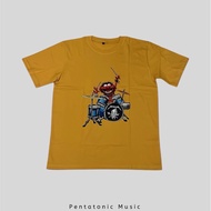Elmos Drum T Shirt Mustard Music T-Shirt Pentatonic Music Gift Music Trinkets