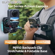 Sunnylife 360° Rotating Magnetic Extendable Backpack Clip for DJI OSMO 360/OSMO Pocket 3/Action 5 Pr