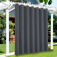 Outdoor Patio Curtains Waterproof Extra Wide Curtain Waterproof Windproof Curtains for Porch Gazebo