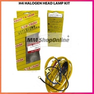 H4 HALOGEN HEAD LAMP LIGHT WIRE KIT WITH WIRERING HARNESS  RELAY SOCKET