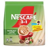 NESCAFE 3in1 Hazelnut Latte Premix Coffee | Hazelnut Flavored Premixed Coffee 3 in 1 15sX23g