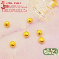 KEDAI EMAS ROSMERAH 999.9 Fine Gold Bean Mini size 999.9迷你小金豆