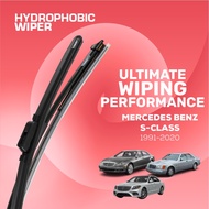 Trapo Hydrophobic Silent Wiper Mercedes Benz S-Class W140 / W221 / W222 / Facelift / LWB / Sedan (19