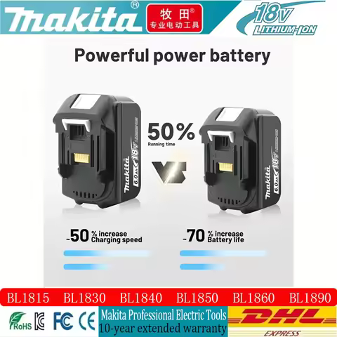 Original Authentic 6Ah Makita battery, hot selling 18v tools battery, replaceable DHR202 DJV182 DDF4