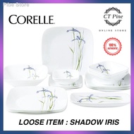 ♈Corelle Shadow Iris [Loose Item] / Classy Square Round Soup Serving Dessert Rice Cereal Noodle Mangkuk Plate Pinggan