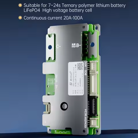 JBD Smart LiFePO4 BMS 6S 8S 12S 13S 14S 16S 20S 21S With Bluilt-in Bluetooth 40A 80A 100A Balance Bo