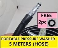 5 Meter Portable Pressure Washer Hose Kawasaki Fujihama HPW302 HPB302 HPW201 HPW502 PW1400 PW1500 5meters HPB302 HPB-302 HPW-302 Lutian CH-2082 CH 2082