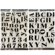 e s 0607 Uppercase Lowercase English Letter Seal Transparent Crystal