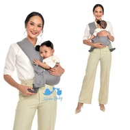 Moms Baby T-Shirt Carrier (Geos) 4 in 1 + Baby Weight Pouch Max 15kg - Mom's Baby Baby Carrier Size 