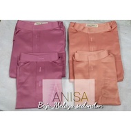 BAJU MELAYU SEDONDON DUSTY PINK | PEACH SEPASANG SLIM FIT