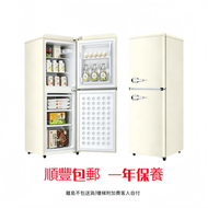 志高 CHIGO 168L 復古雙門雪櫃｜上冷藏89L 下冷凍79L｜一級能效｜家用雙門雪櫃