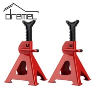 {Ready Stock} DREMEL 3Ton 2pcs Heavy Duty Garage Jack Stand Repair Tool Adjustable Heavy Height Duty