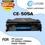 COOL ตลับหมึกเทียบเท่าเลเซอร์โทนเนอร์ CE505A/CE505/505A/505 สำหรับ HP Printer P2035/P2035n/P2050/P20