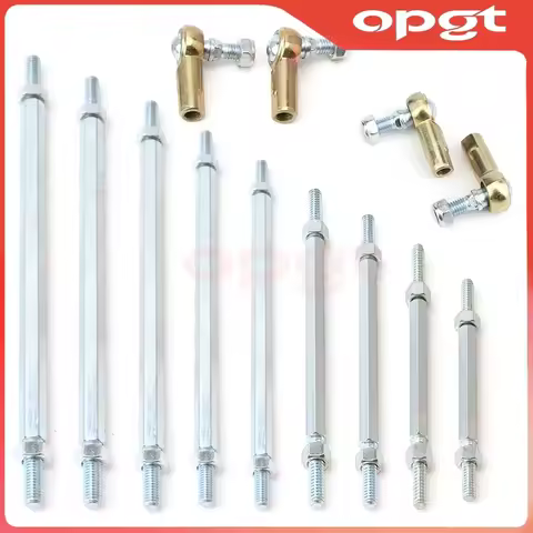 OPGT M8 80mm-280mm Steering Tie Rod kit Ball Joint For 49cc 50cc 2 Stroke Electric Mini Kids ATV Go 