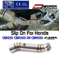 Cbr500 CBR250 CBR 500R CBR300 Motorcycle Exhaust Contact Middle Pipe Connector For HONDA CBR500R CBR