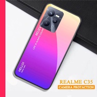 Softcase Glass Kaca REALME C35 - Casing hp REALME C35 [ S35 ].