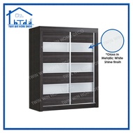 (Only KL & Selangor area)5 x 6.5 Feet Sliding Wardrobe - in 2 color