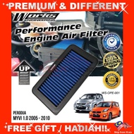 Car Air Filter PERODUA MYVI SE1 SE2 LE EZI 2005 - 2010 WORKS ENGINEERING Fuel Saver Air Filter Penap