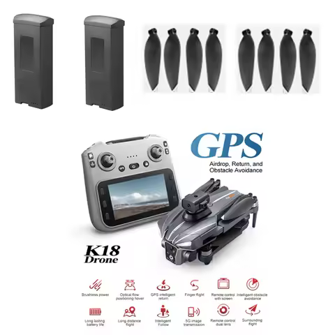 K18MAX Drone Battery 3.7V 2200MAH Battery/Propeller For K18 MAX Screen Drone Battery Blades K18 Dron