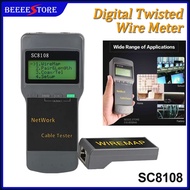 SC-8108 Digital Twisted Wire Meter tester Cat 6 Cat5E RJ45 STP UTP LAN Phone Coaxial Network Cable T