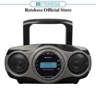 Retekess TR631 Portable FM AM Radio DAB CD Player Boombox with FM Stereo Radio Bluetooth Boombox Support Backlight  AUX Input USB Input and LCD Display（Europe version)