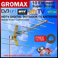 Antena TV Digital Luar Rumah UHF 100KM MYTV DVB-T2 (Outdoor Digital Aerial / TV Antenna/  Outdoor An