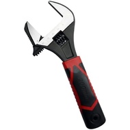 8 Inch Adjustable Wrench, UP to 59mm Wide Jaw Opening Plumbing Basin Wrenchs, 2 in1 Adjustable Spann