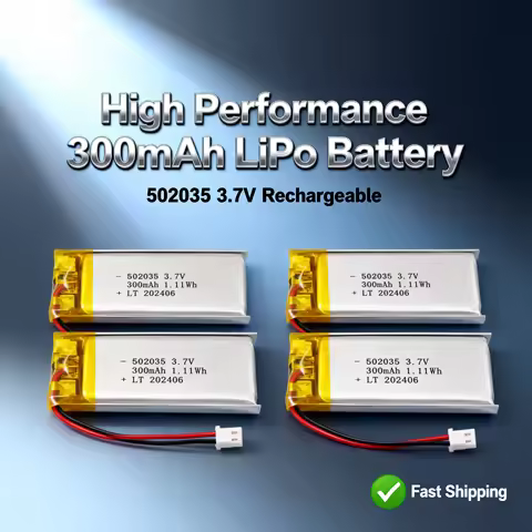 300mAh High Performance 502035 3.7V Rechargeable LiPo Battery for Insect Mouse Repeller Mite Remover