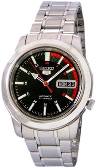 [Powermatic] SEIKO SNKK31K1 SEIKO 5 Military AUTOMATIC 21 Jewels Analog Date Silver Tone Stainless Steel Case Bracelet Band WATER RESISTANCE CLASSIC UNISEX WATCH