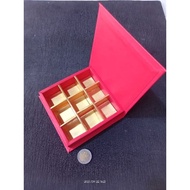 Box coklat sekat 9 hardcover/box coklat praline dus coklat hias/giftbox/box coklat hias/box sekat co