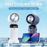 Thermoelectric Cooling Fans 3600Mah Cooler Rechargeable Desk Fan Phone Stand Wind Ventilator USB Charge Cool Air