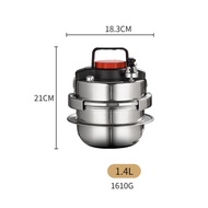 【Top-Rated Product】 Mini Stainless Steel Pressure Cooker Small Pressure Cooker Cooker Pot Outdoor Fo