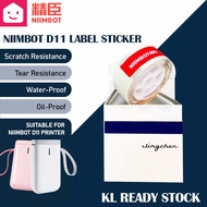Refill Thermal Label Sticker Paper Roll for JC Niimbot D11 Clear, Transparent, Cable Sticker, Price 