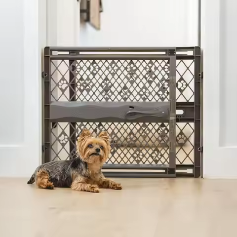 Nuvelle Store MYPET Paws Portable Pet Gate: 26-40" Wide Expandable, Pressure Mounted No Tools Needed
