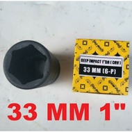 MATA DEEP IMPACT TJAPMATA 1"DR 33MM DEEP SOCKET/ LONG SOCKET WRENCH/ SOCKET BIT/
