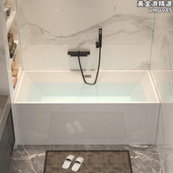 【好康】和成壓克力小戶型浴缸薄邊無縫一體長方形獨立式恆溫小浴缸