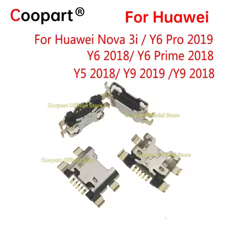 Micro usb Charge Charging Connector Plug Dock Socket Port For Huawei Nova 3i Y6 Prime 2018 /Y6 Pro 2