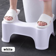 Toilet Stool สีขาว เก้าอี้วางเท้าสำหรับนั่งขับถ่าย เพื่อช่วยให้สามารถนั่งขับถ่ายในท่าที่ถูกต้อง ผู้ม
