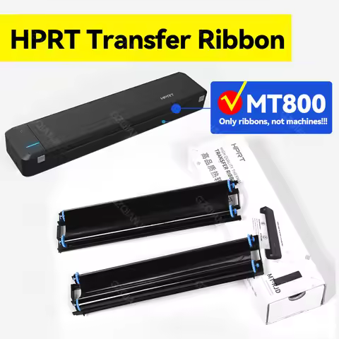 MT800 Special Ribbon Thermal Transfer Ribbon Without Ink for HPRT MT800 MT800Q Black