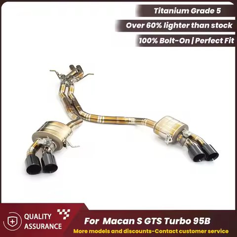 ECCF Titanium Catback Exhaust For Porsche Macan S GTS Turbo 2.9T 3.0T 3.6T 95B Supercar Sound High P
